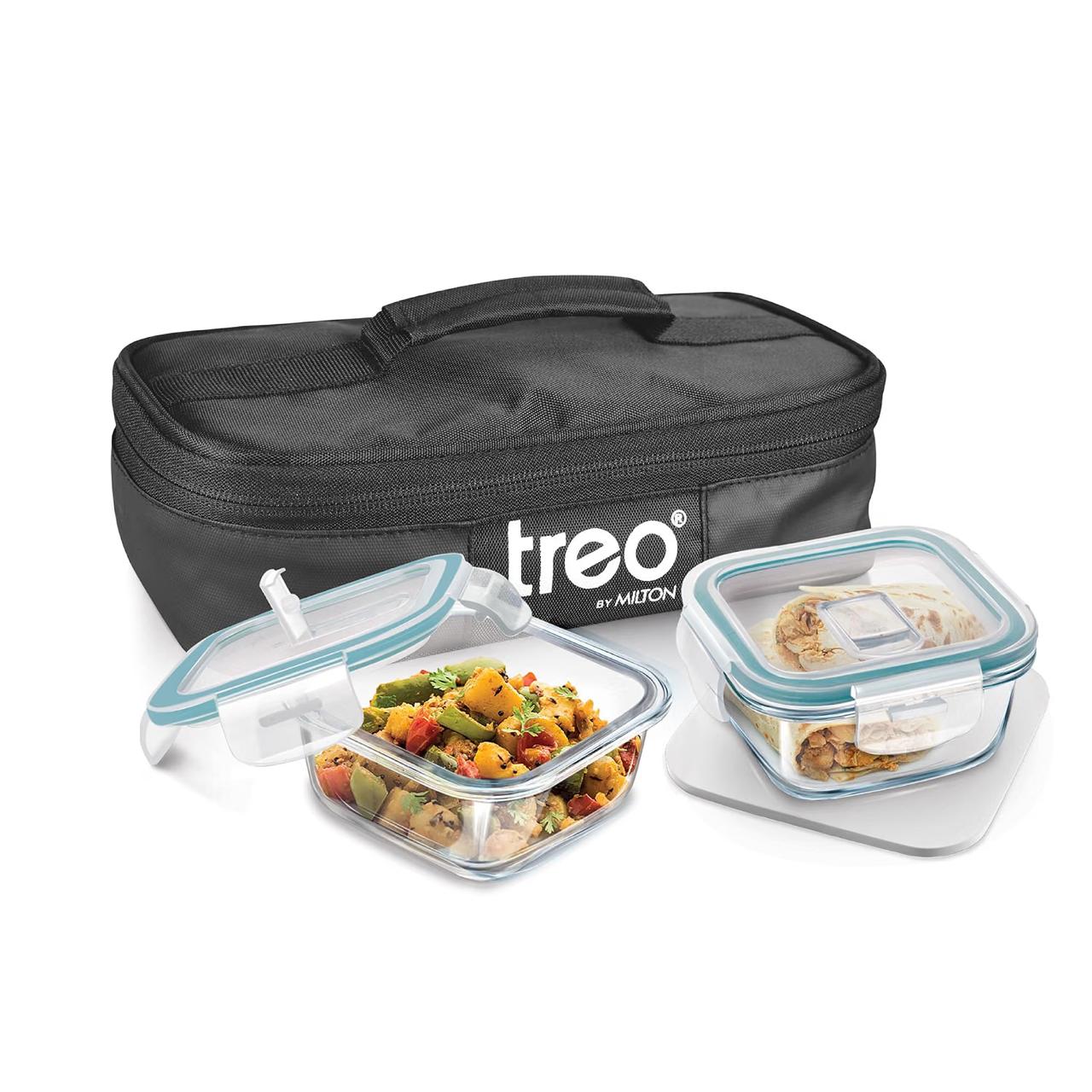 Treo By Milton All Weather Borosilicate Glass Square Set Of 2 320