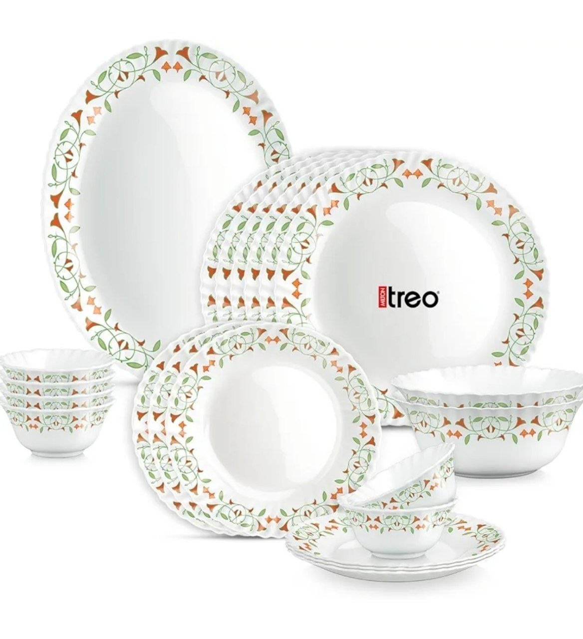 Treo By Milton Opalware Dinner Set Of 21 1 233regu