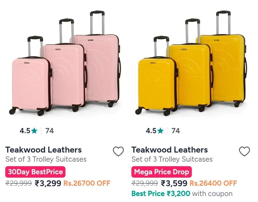 Trolley Pack Of 3 3299 -