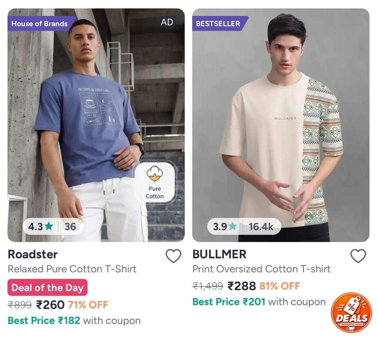 Tshirts Under At 299