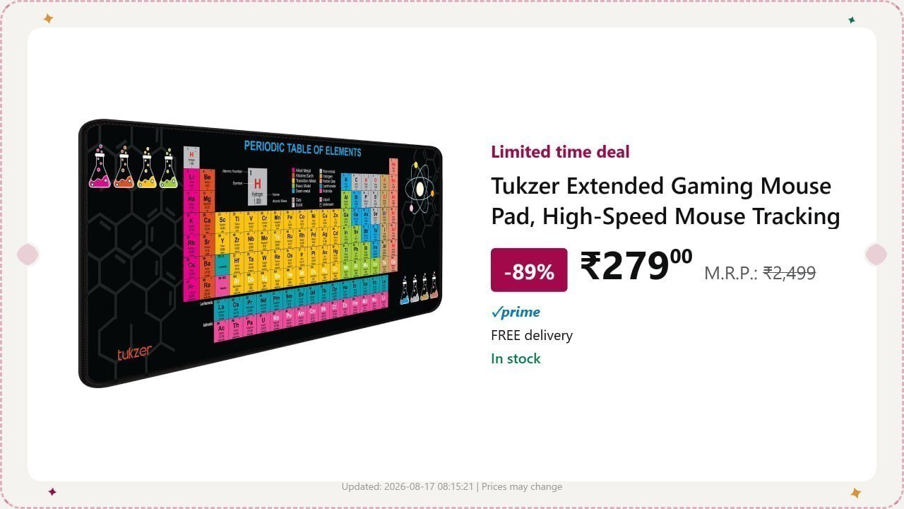 Tukzer Retro Extended Gaming Mouse Padcolorwa