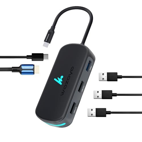 Type C 5 In 1 Wozoyo Docking Station With Usb 5gbps (3