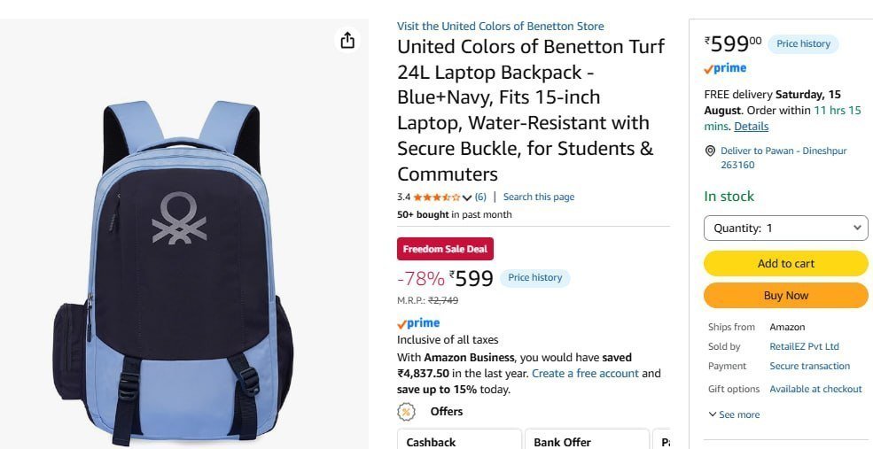 Ucb 24 Ltr Laptop Backpack 599 Pc Other Colou