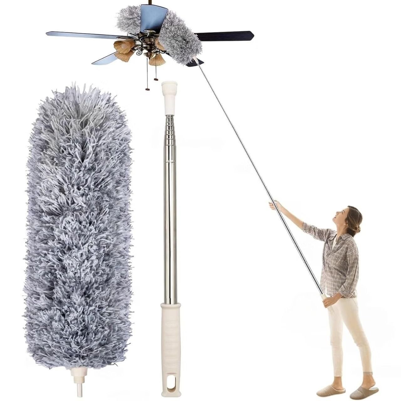 Ucravo 2025 Upgraded Fan Cleaning Mop Microfi