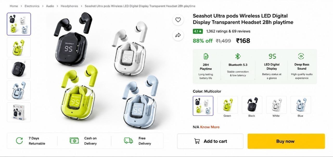 Ultra Pods 168
