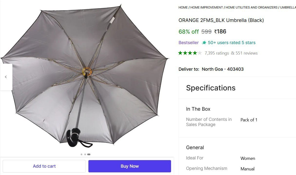 Umbrella (black) 186