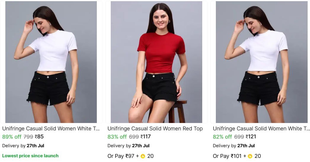 Unifringe Women S Tops From 85