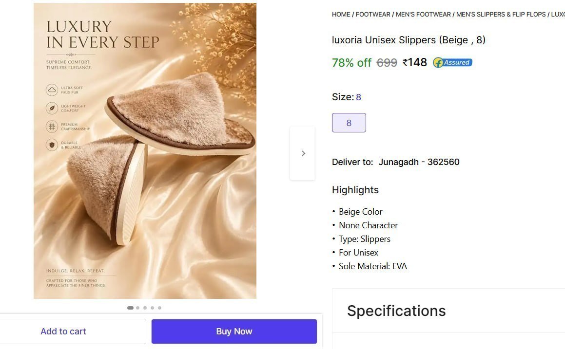 Unisex Slippers (beige 8) 148
