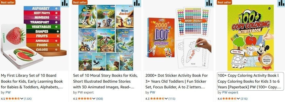 Up To 45 On Pw Kids Educational Books Activit