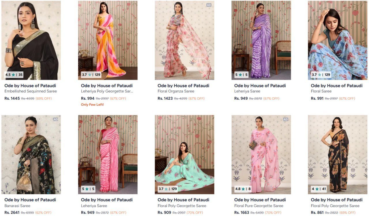 Up To 89 On Ode By House Of Pataudi Clothings