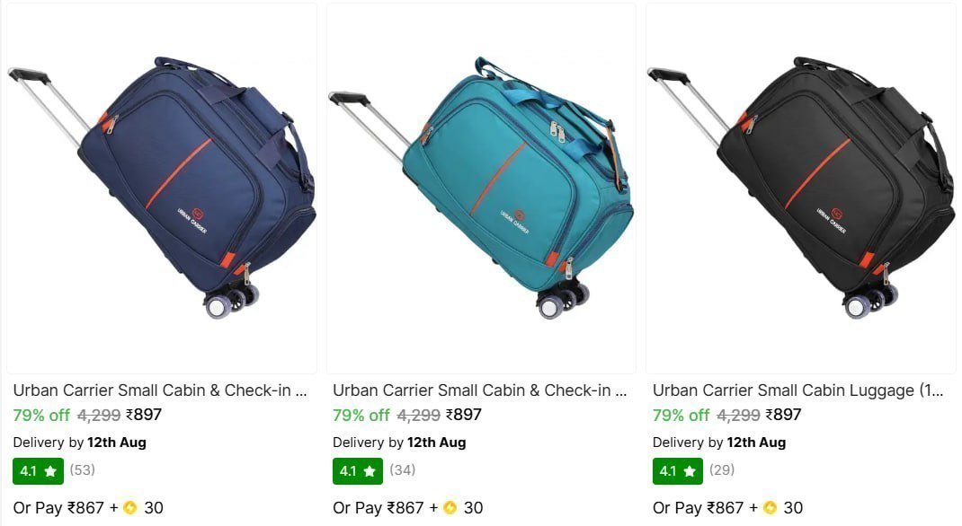 Urban Carrier Small Cabin Luggage From 897