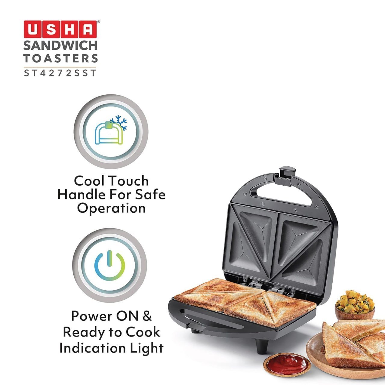 Usha 750w Sandwich Toaster 1151 28 Flipkart S