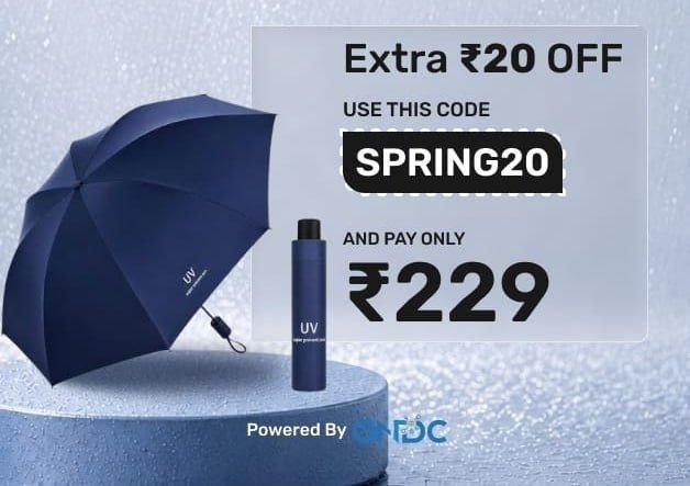 Uv Protection Foldable Umbrella 229use -sprin