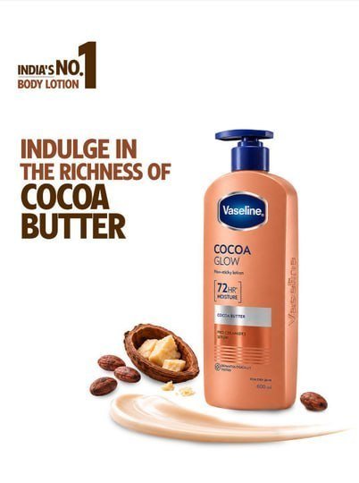 Vaseline Cocoa Glow Serum In Lotion (600 Ml) 