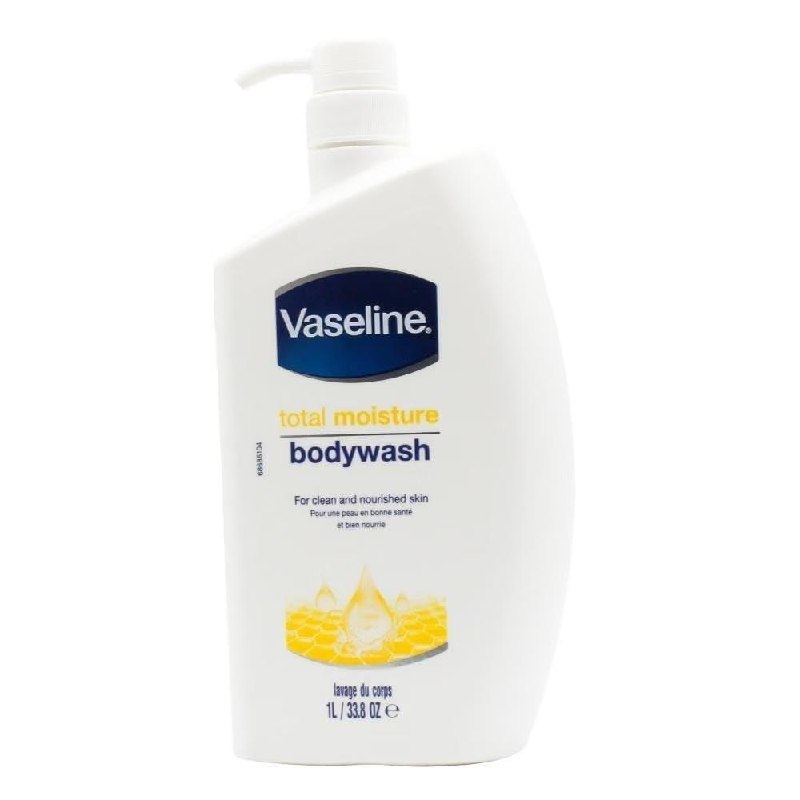 Vaseline Total Moisture Body Wash Pump Bottle For Healthy 1l 382