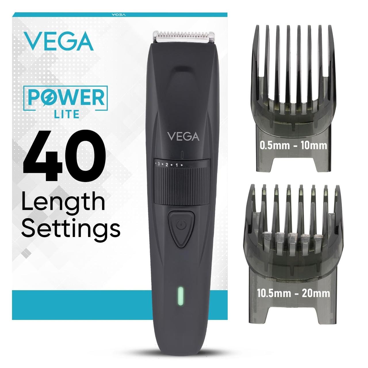 Vega Power Lite Beard Trimmer For Men With Se