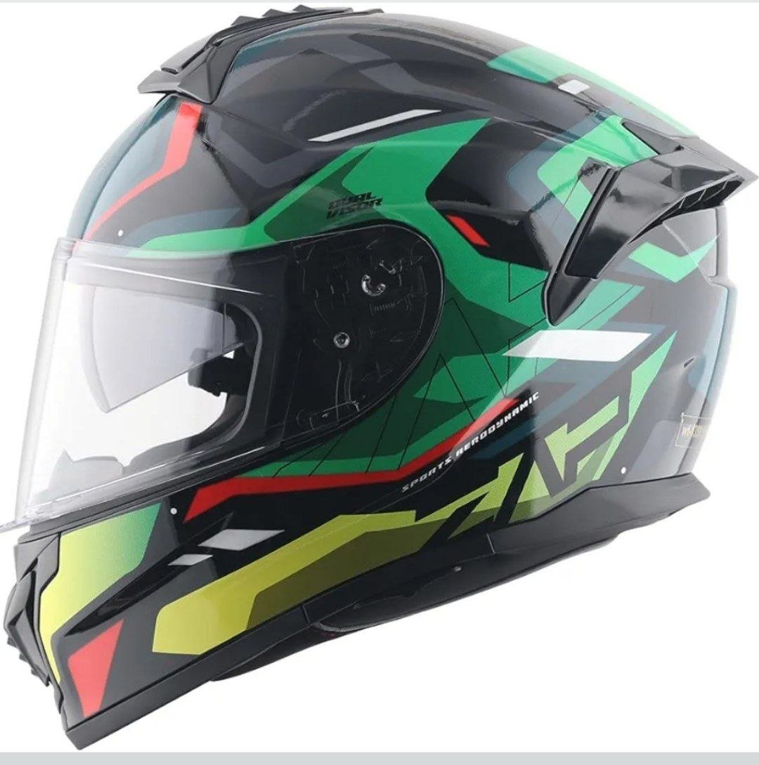 Vega Zap Volt D V Full Face Riding Helmet With Dua
