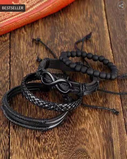 Vien Set Of 4 Men Beaded Bracelets 169 Mrp 1 
