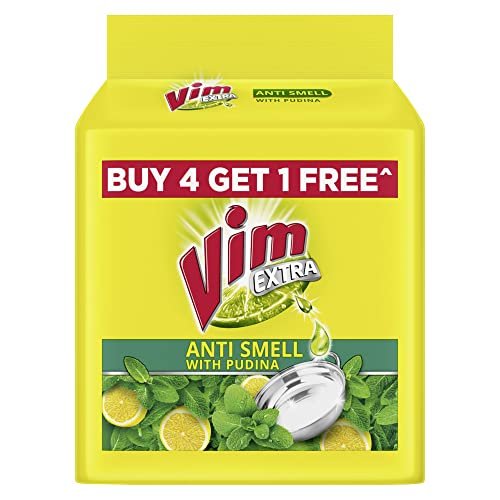 Vim Antismell Dishwash Bar With Pudina 190 G 