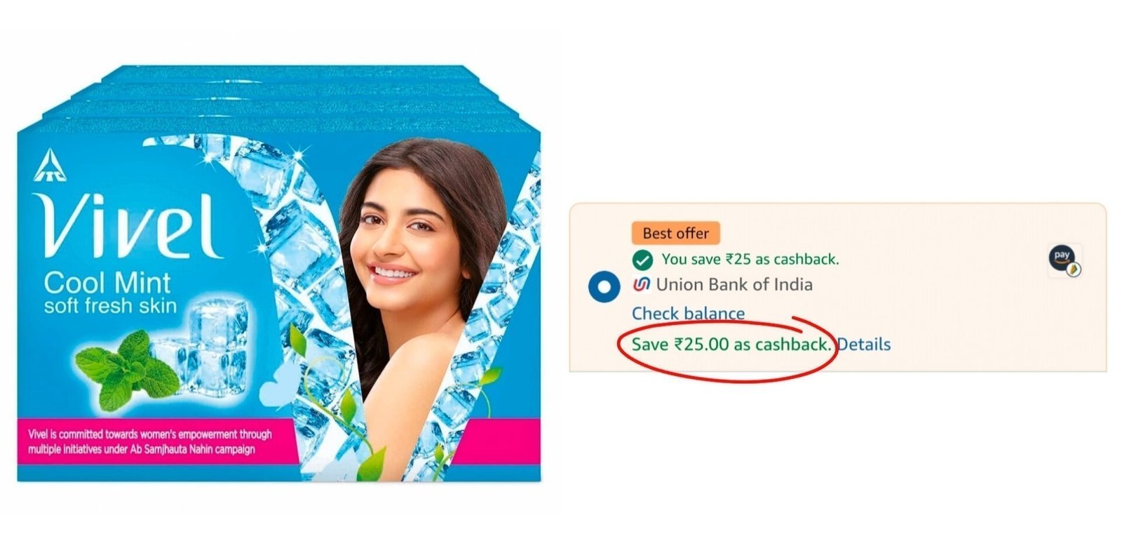 Vivel Soap (150g 4) At 125collect Get 25 Cashbackb