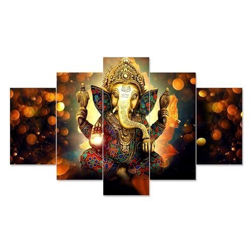 Vm Retails Lord Ganesh Painting 3d Painting F