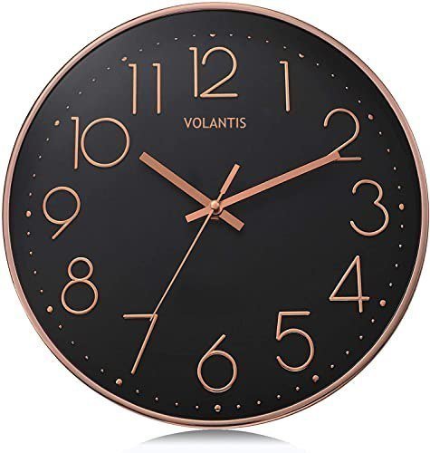 Volantis 12 Inch Modern Plastic Stylish Non Tickin