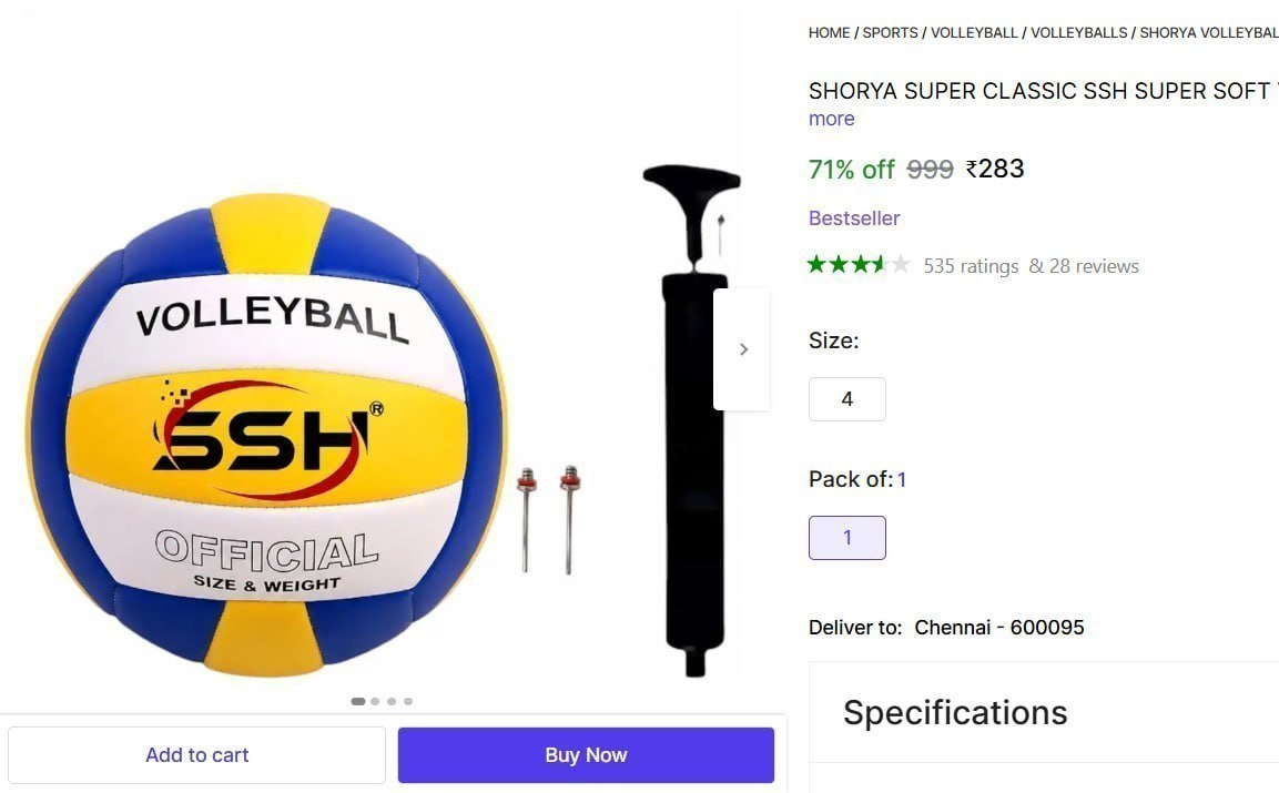 Volleyball With Pump 283