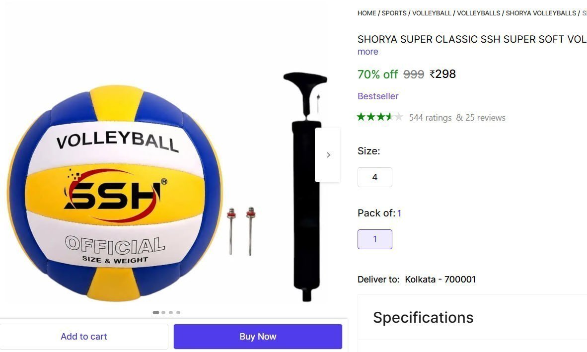 Volleyball With Pump 298