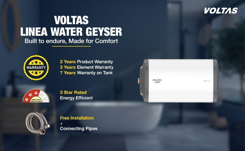 Voltas Linea 10l 3 Star Horizontal Mounting 2