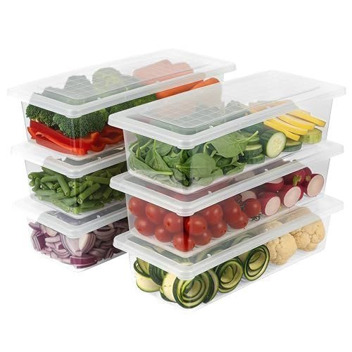 Volturi Fridge Storage Containers (pack Of 6)