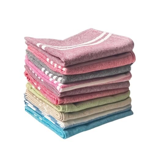 Vrde 10 Pcs Dishcloths 12x16 Inches Bulk Cotton Ki
