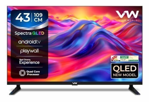 Vw 109 Cm (43 Inches) Spectra Series Full Hd Smart Qled Android