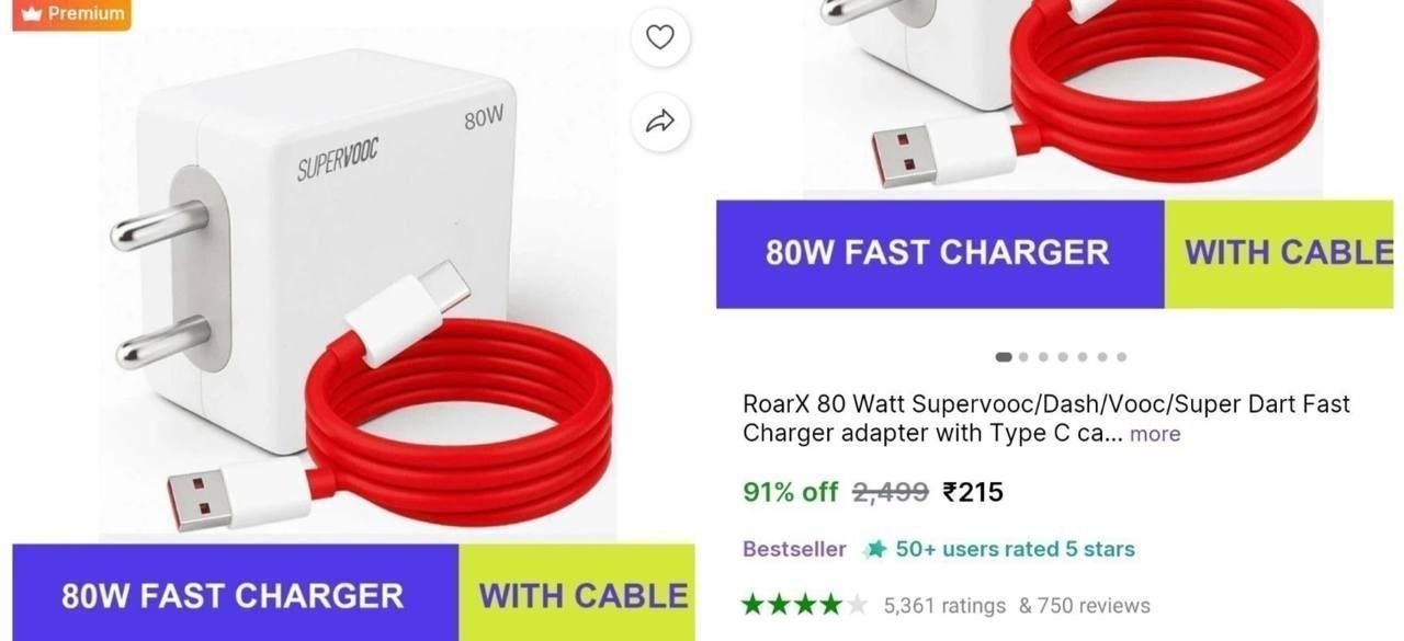 W Fast Mobile Charger Cable 215