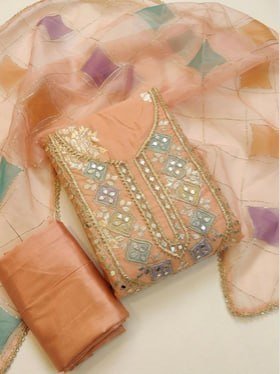 Wacraz Embroidered Semi-stitched Dress Material 2 