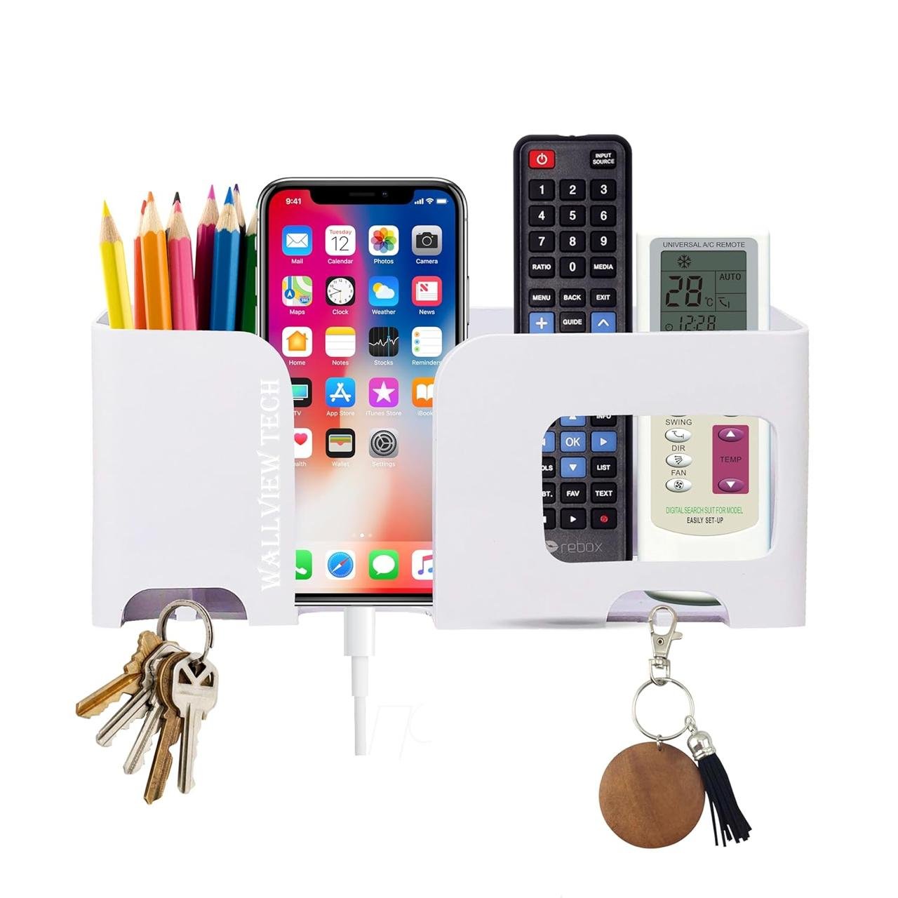 Wallview Tech Mobile Holder Plastic Storage C