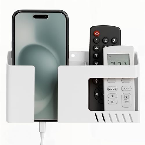 Wallview Tech Mobile Phone Charging Stand Multi-functional Storage Holder Bedside Fixed Rack