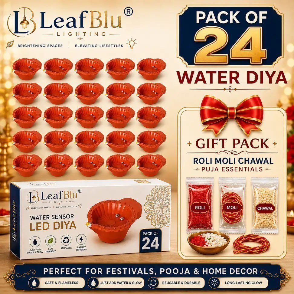Water Sensor Reusable Led Diyas (pack Of 24) 