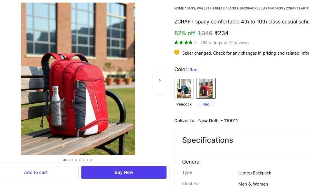 Waterproof Laptop Backpack 234