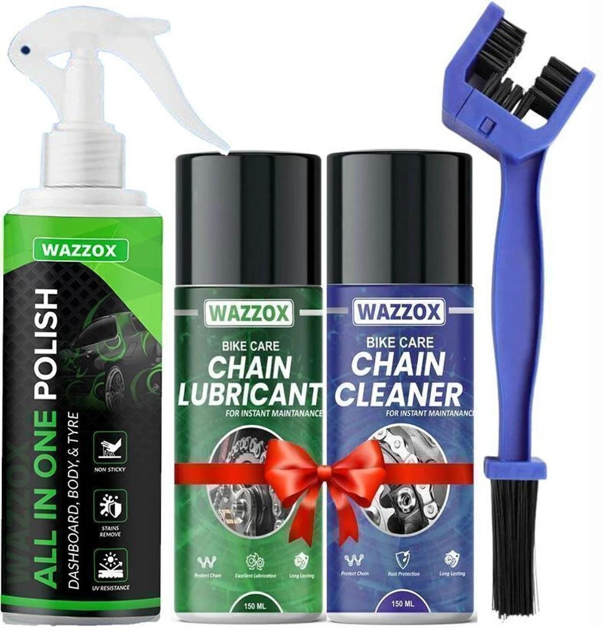 Wazzox Combo Of Chain Lubricant Chain Cleaner