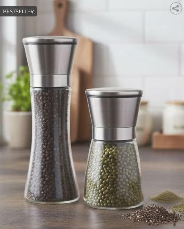 We3 Set Of 2 Pepper Mill Shaker Grinder 586 M