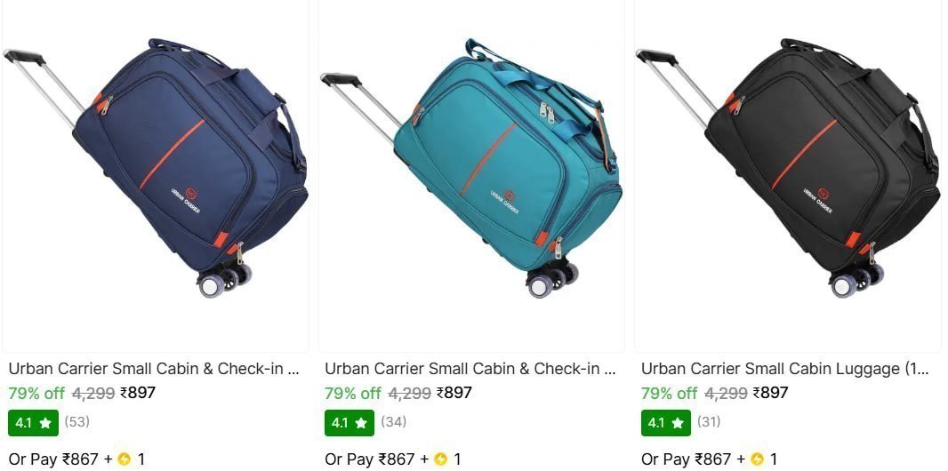 Wheels - Medium Cabin Check-in Luggage Trolley Bag