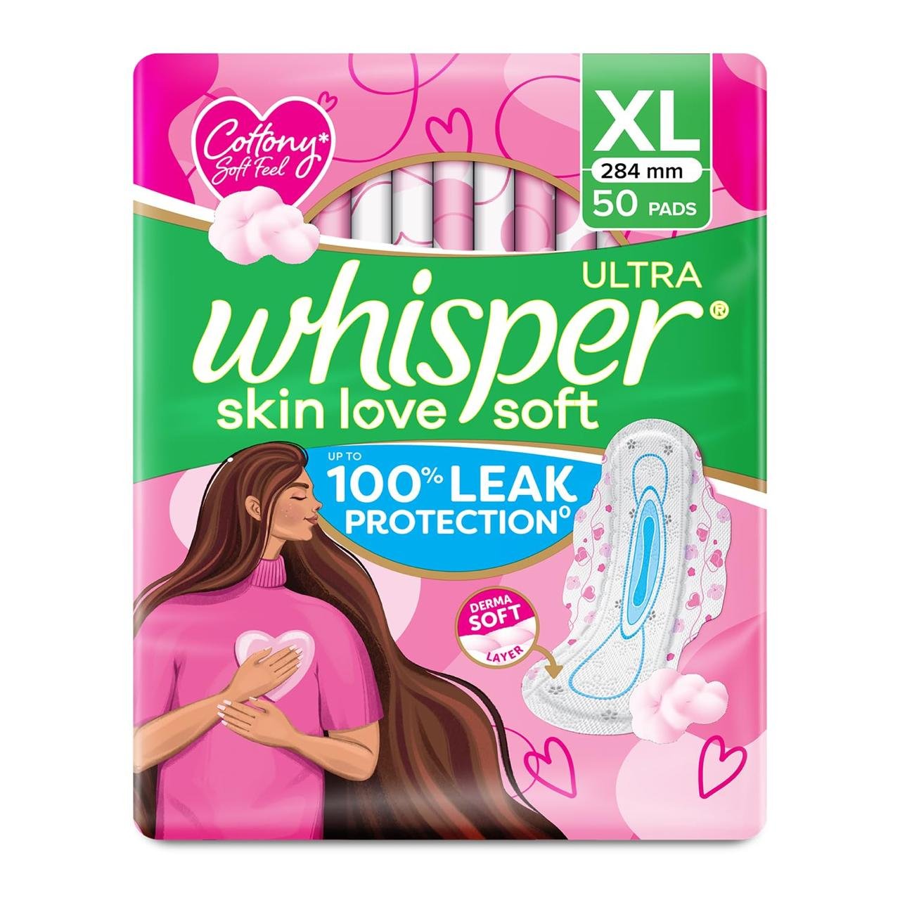 Whisper Ultra Skin Love Soft Sanitary Pads Fo