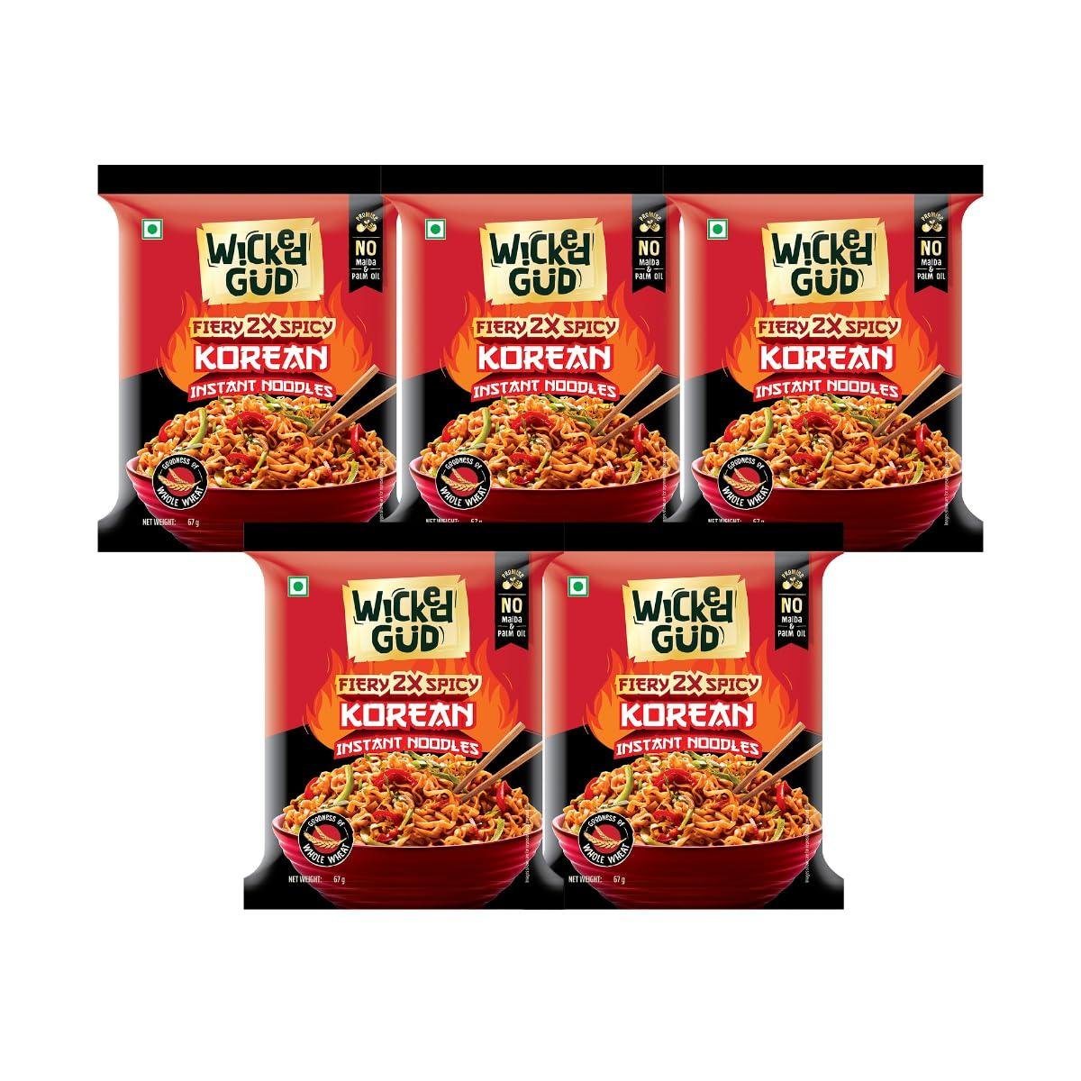Wickedgud Korean Instant Noodles Fiery 2x Spi