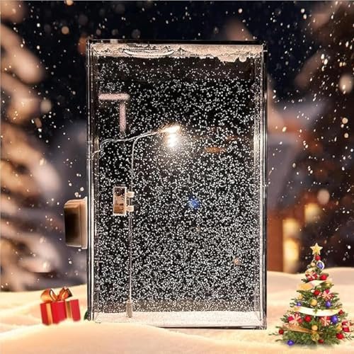 Wicllieot Diy Snowfall Lamp Night Light Kit With M