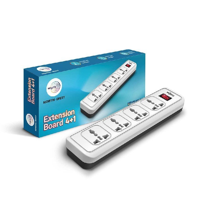 Wipro 4 1 Extension Board 4 Universal Socket With 