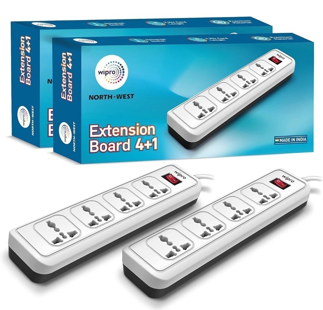 Wipro 4 1 Extension Board (pack Of 2) 565more