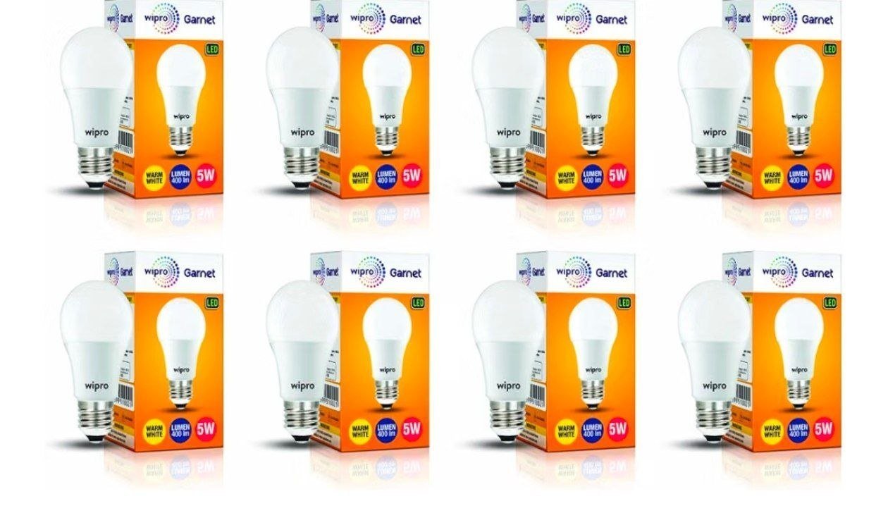 Wipro Garnet 5w Led Bulb Pack Of 8 At Rs 469