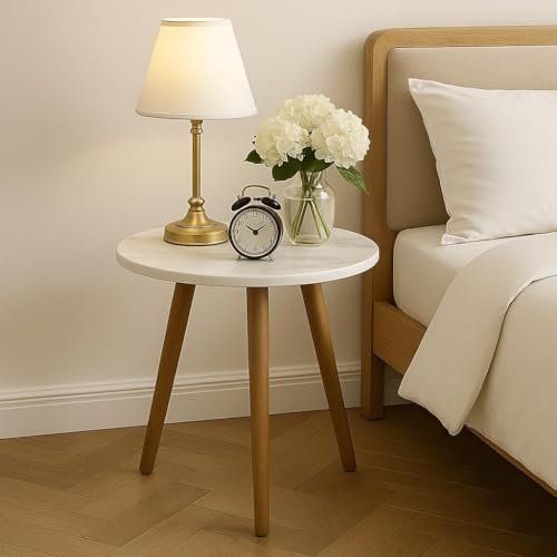 Wiwe Shopee Round Bedside Table With Legs Coffee Table Center Table Sofa
