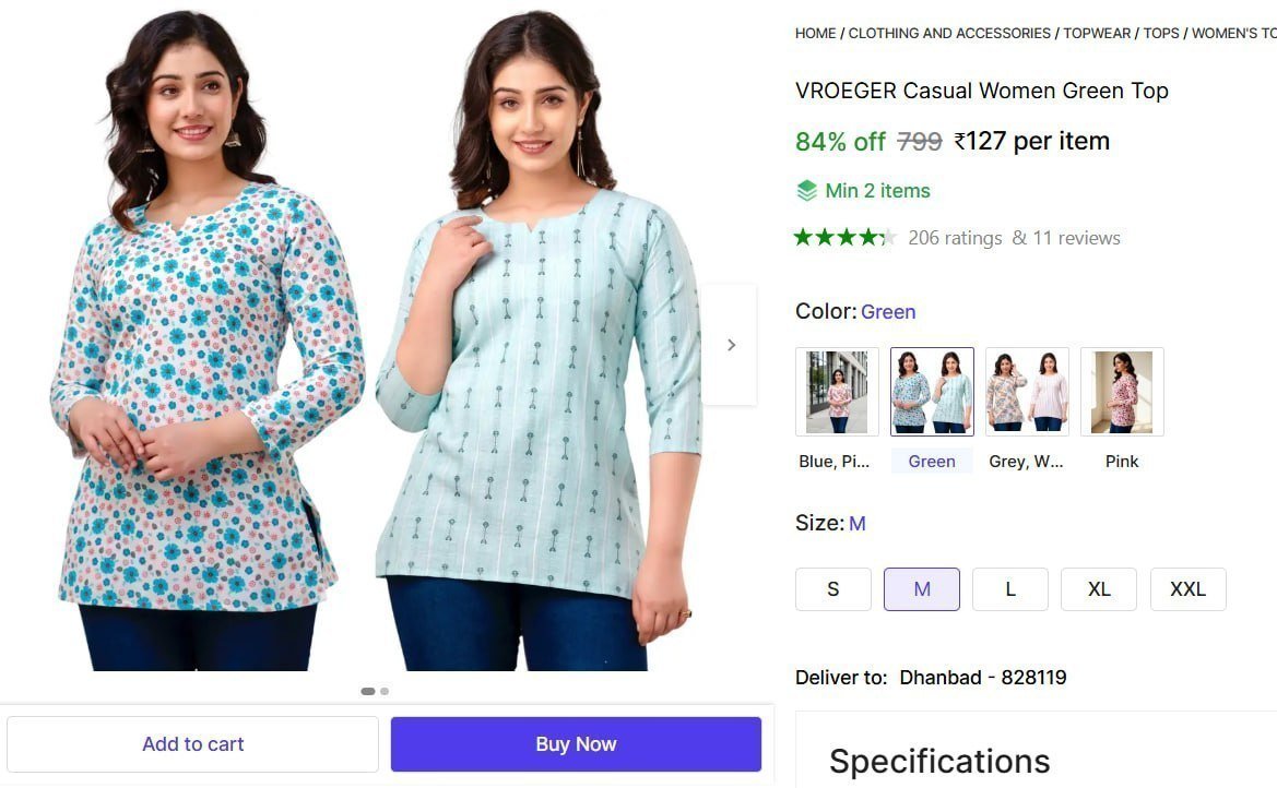 Women Casual Top 127 Min Buy - 2