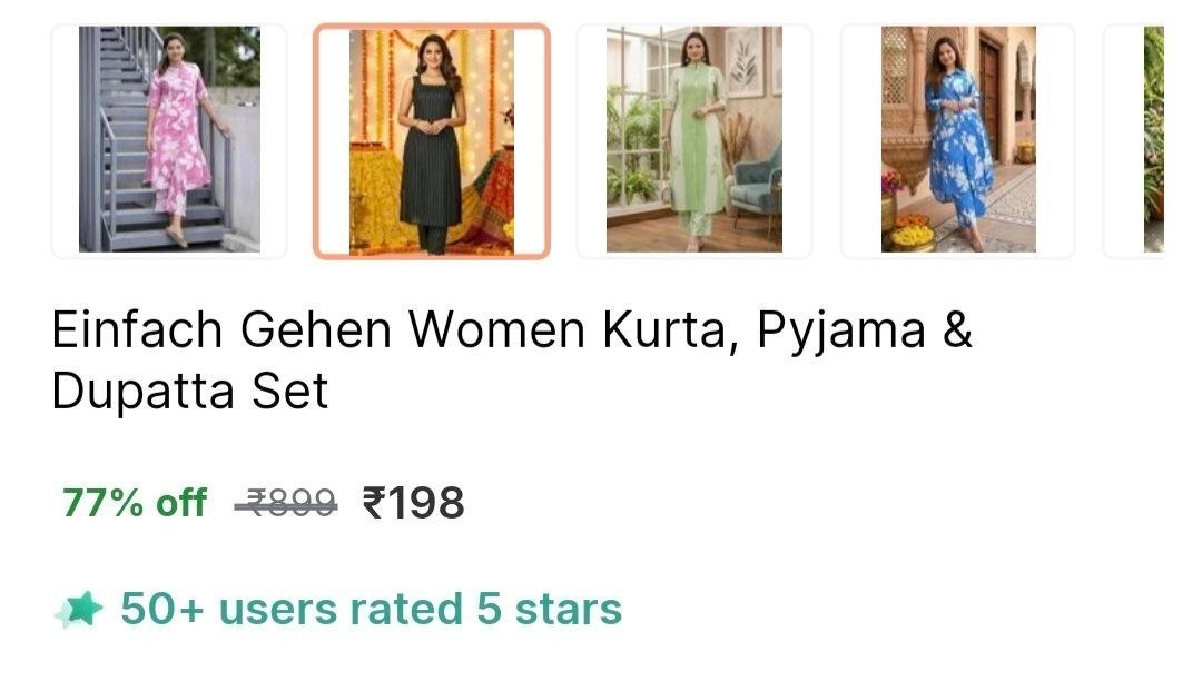 Women Kurta Pyjama Dupatta Set 198